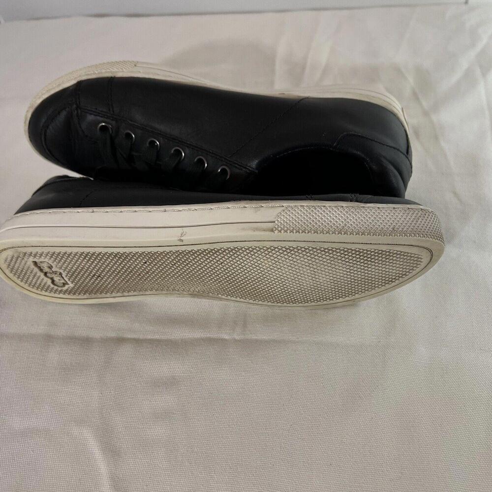 Coach Womens Shoes Size 7 B Black Leather Sneakers  Lace Up - Picture 6 of 13